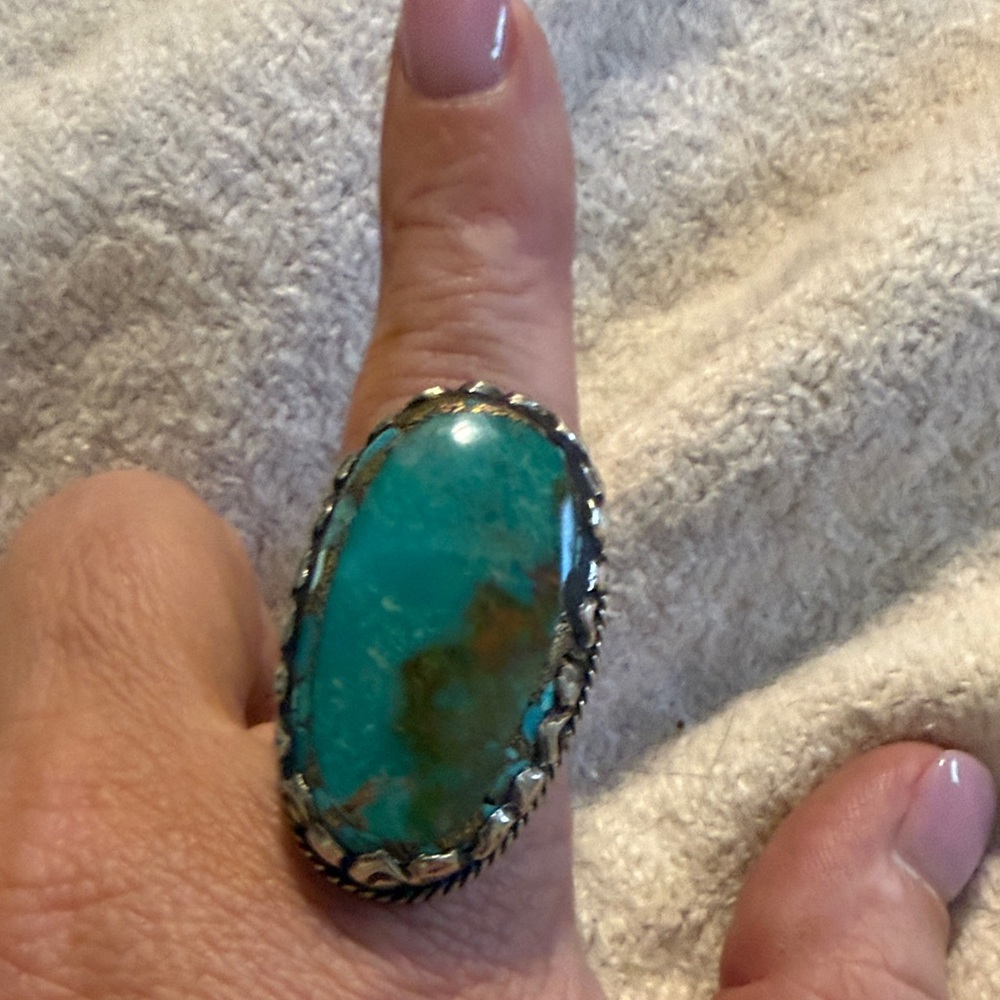 Turquoise Silver Women's Ring